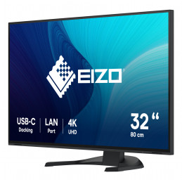 EIZO FlexScan EV3240X-BK tietokoneen litteä näyttö 80 cm (31.5") 3840 x 2160 pikseliä 4K Ultra HD LCD Musta