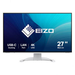 EIZO FlexScan EV2740X-WT tietokoneen litteä näyttö 68,6 cm (27") 3840 x 2160 pikseliä 4K Ultra HD LCD Valkoinen