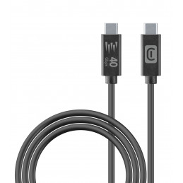 Cellularline 8018080483868 USB-kaapeli 1 m USB C Musta