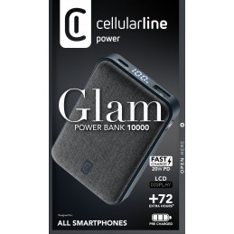 Cellularline 8018080491023 10000 mAh Musta