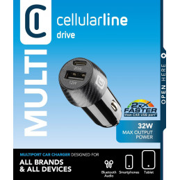 Cellularline 8018080420719 Älypuhelin, Universaali Musta Tupakansytytin Pikalataus Auto