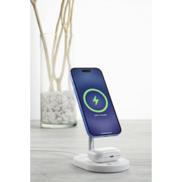 Cellularline 8018080491917 Kuulokkeet, Universaali Valkoinen AC Langaton lataaminen Pikalataus Sisätila