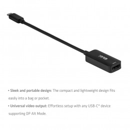 CLUB3D CAC-2505 videokaapeli-adapteri 0,12 m USB Type-C HDMI + USB Musta