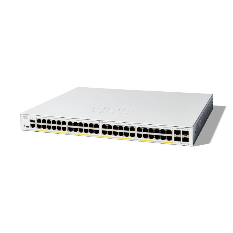 Cisco C1300-48P-4X verkkokytkin Hallittu L2 L3 Gigabit Ethernet (10 100 1000) Valkoinen
