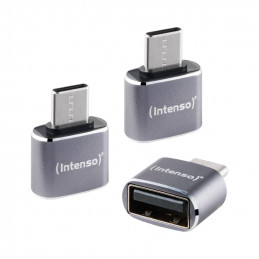 Intenso 7600113 kaapelin sukupuolenvaihtaja USB-A USB-C Antrasiitti
