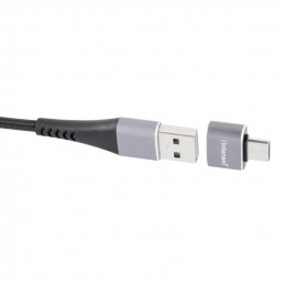 Intenso 7600113 kaapelin sukupuolenvaihtaja USB-A USB-C Antrasiitti