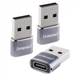 Intenso 7600013 kaapelin sukupuolenvaihtaja USB-C USB-A Antrasiitti