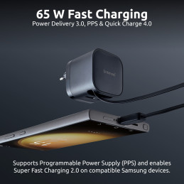 Intenso 7806520 virta-adapteri ja vaihtosuuntaaja Sisätila 65 W Musta