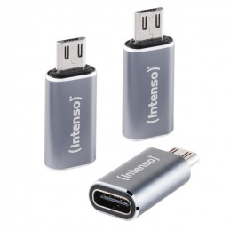 Intenso 7600213 kaapelin sukupuolenvaihtaja USB-C microUSB Antrasiitti