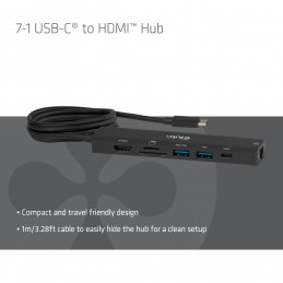 CLUB3D 7-1 USB-C® - HDMI™ -keskitin