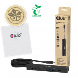 CLUB3D 7-1 USB-C® - HDMI™ -keskitin
