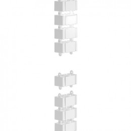Fellowes 100136872 kaapelinjärjestäjä Vastaanotto Kaapelin suojus Valkoinen 1 kpl