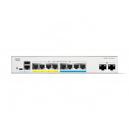 Cisco Catalyst C1300-8MGP-2X verkkokytkin Hallittu L2 L3 Gigabit Ethernet (10 100 1000) Power over Ethernet -tuki Harmaa