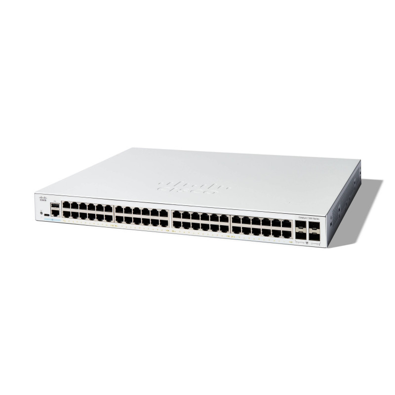 Cisco C1300-48T-4G verkkokytkin Hallittu L2 L3 Gigabit Ethernet (10 100 1000) Valkoinen