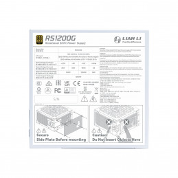 Lian Li RS1200G virtalähdeyksikkö 1200 W 20+4 pin ATX ATX Valkoinen