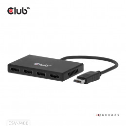 CLUB3D CSV-7400 videohaaroitin DisplayPort 4x DisplayPort