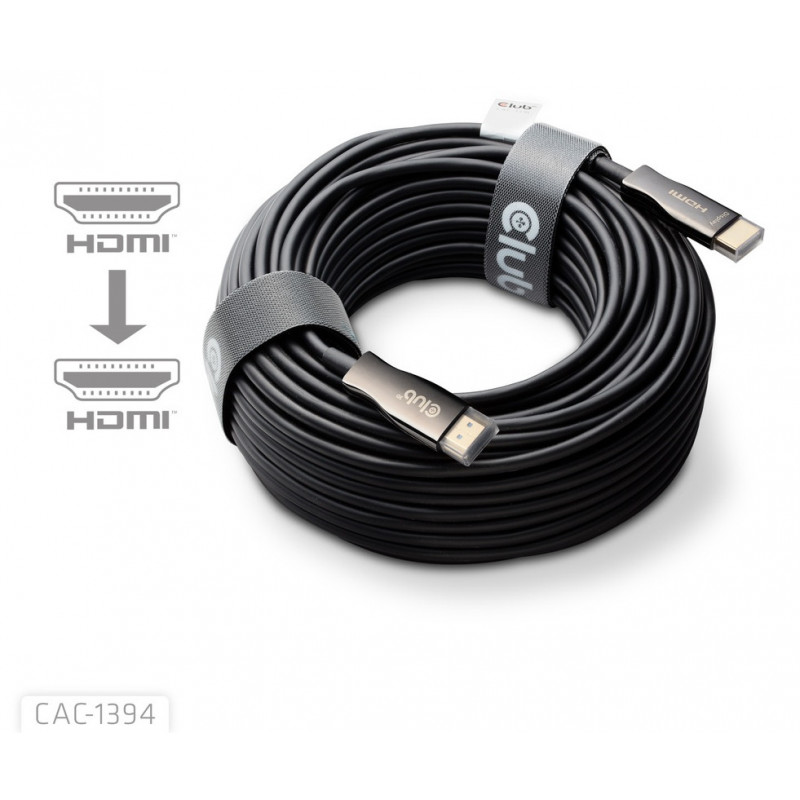 CLUB3D CAC-1394 HDMI-kaapeli 100 m HDMI-tyyppi A (vakio) Musta