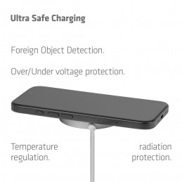 CLUB3D CAC-3026 Qi2 25W langaton laturi, valkoinen Qi 2.2 MagSafe -yhteensopiva magneettinen alusta