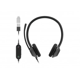 Cisco Headset 322 Kuulokkeet Langallinen Pääpanta Toimisto puhelukeskus USB Type-C Musta