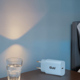 CLUB3D CAC-3022 mobiililaitteen laturi Älypuhelin, Universaali Sininen AC Pikalataus Sisätila