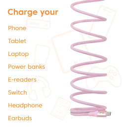 CLUB3D CAC-3031 USB-kaapeli USB 2.0 2 m USB C Vaaleanpunainen