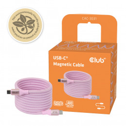 CLUB3D CAC-3031 USB-kaapeli USB 2.0 2 m USB C Vaaleanpunainen