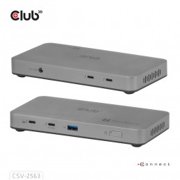 CLUB3D CSV-2563 keskitin Thunderbolt 5 120000 Mbit s Hopea