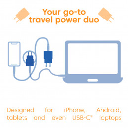 CLUB3D CAC-3025 mobiililaitteen laturi Älypuhelin, Universaali Purppura AC Pikalataus Sisätila