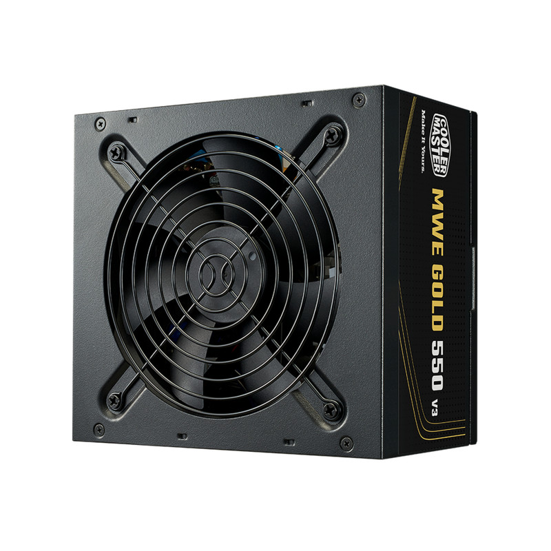Cooler Master MWE Gold V3 ATX 3.1 Non-Modular virtalähdeyksikkö 550 W 24-pin ATX Musta