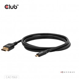 CLUB3D CAC-1563 videokaapeli-adapteri 2 m USB Type-C DisplayPort Musta