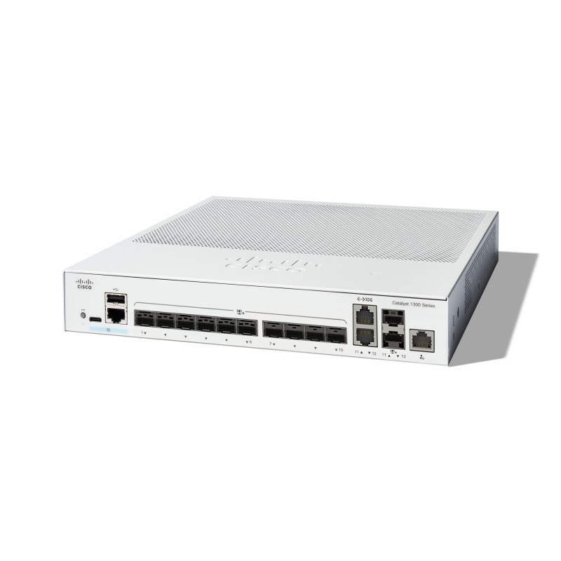 Cisco Catalyst C1300-12XS verkkokytkin Hallittu L2 L3 Harmaa