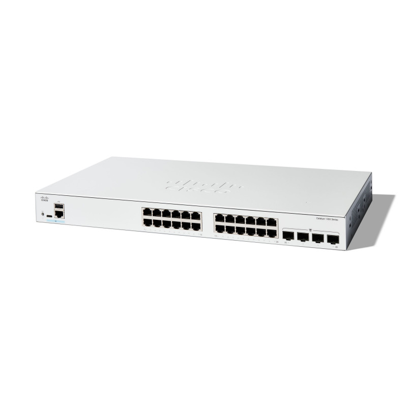 Cisco C1300-24T-4G verkkokytkin Hallittu L2 L3 Gigabit Ethernet (10 100 1000) Valkoinen