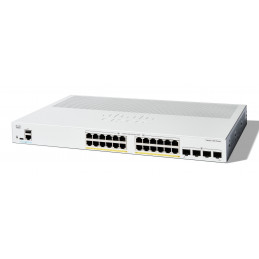 Cisco Catalyst 1200 Hallittu L2 Gigabit Ethernet (10 100 1000) Power over Ethernet -tuki 1U Valkoinen