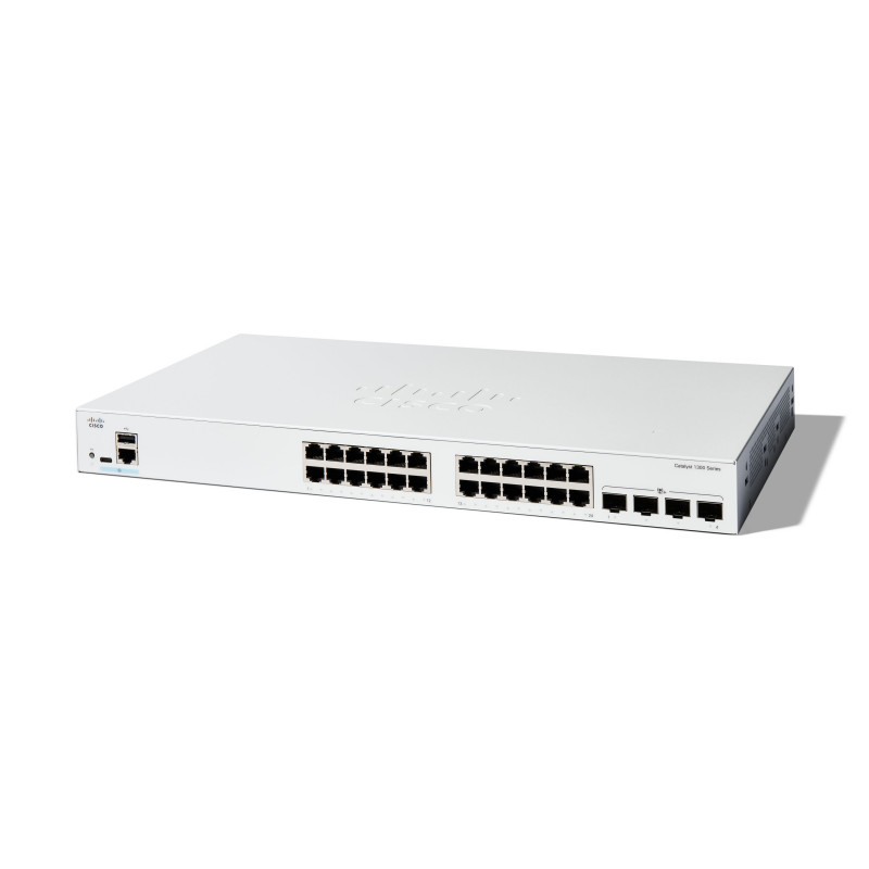Cisco C1300-24T-4X verkkokytkin Hallittu L2 L3 Gigabit Ethernet (10 100 1000) Valkoinen