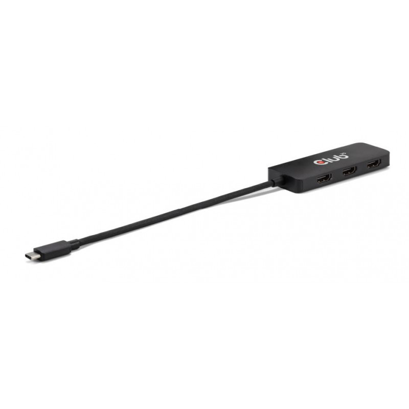 CLUB3D CSV-1554 keskitin USB Type-C Musta