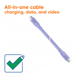 CLUB3D CAC-3004 USB-kaapeli USB4 Gen 2x2 2 m USB C Purppura
