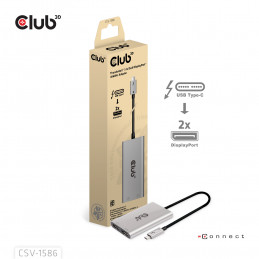 CLUB3D CSV-1586 keskitin Thunderbolt 3 40000 Mbit s Hopea