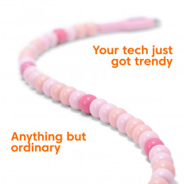 CLUB3D USB-C® Beaded Cable Pink