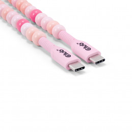 CLUB3D USB-C® Beaded Cable Pink