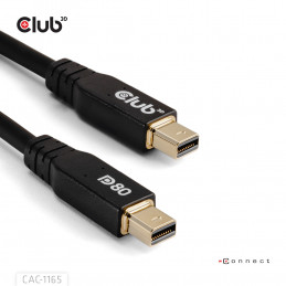 CLUB3D CAC-1165 DisplayPort-kaapeli 1 m Mini DisplayPort Musta
