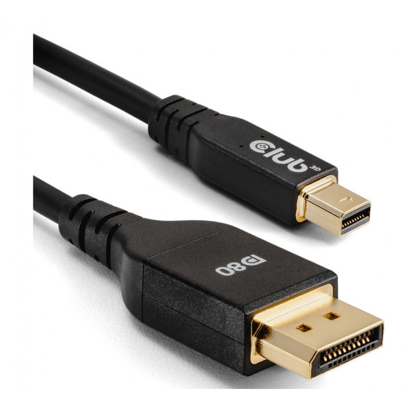 CLUB3D CAC-1116 DisplayPort-kaapeli 1 m Mini DisplayPort Musta