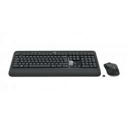 Logitech 920-008683 näppäimistö Sisältää hiiren Universaali Langaton RF QWERTY Pohjoismainen Musta