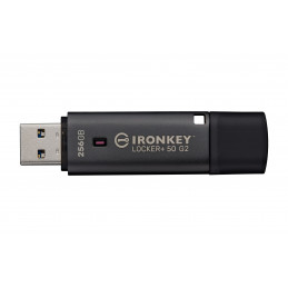 Kingston Technology IronKey 256 Gt Locker Plus 50 G2, FIPS 197, AES-256