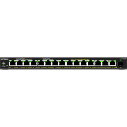 NETGEAR 16-Port High-Power PoE+ Gigabit Ethernet Plus Switch (231W) with 1 SFP port (GS316EPP) Hallittu Gigabit Ethernet
