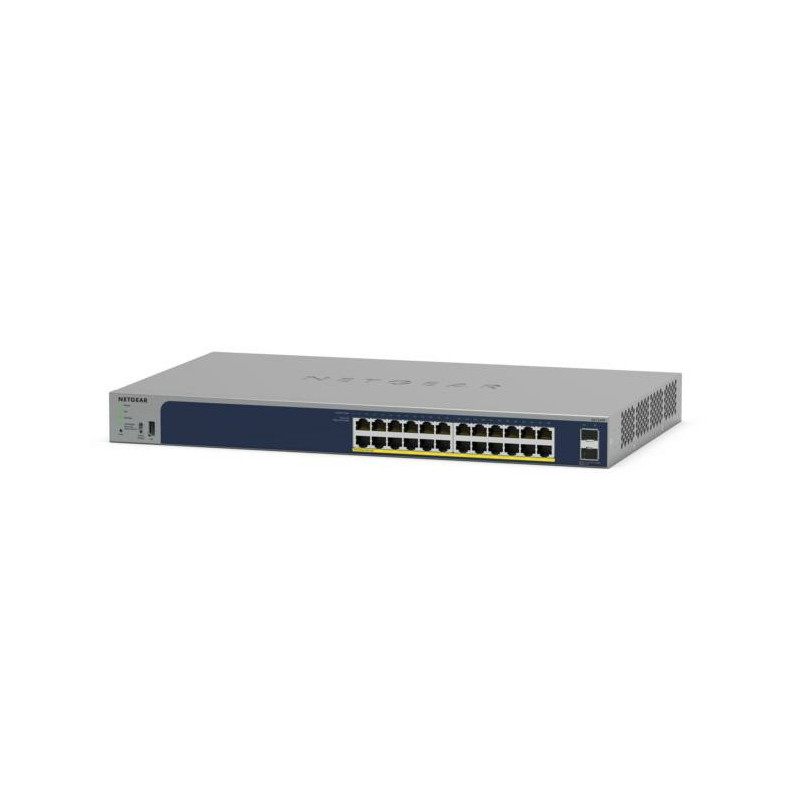NETGEAR GS724TPv3 Hallittu L2 Gigabit Ethernet (10 100 1000) Power over Ethernet -tuki Harmaa
