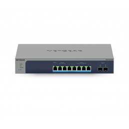 NETGEAR MS510TXUP verkkokytkin Hallittu L2 L3 L4 10G Ethernet (100 1000 10000) Power over Ethernet -tuki Harmaa, Sininen