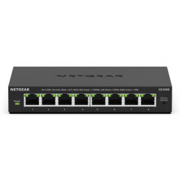 NETGEAR GS308E Hallittu L2 L3 Gigabit Ethernet (10 100 1000) Musta
