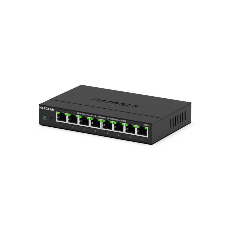 NETGEAR MS308E Hallitsematon 2.5G Ethernet (100 1000 2500) Musta