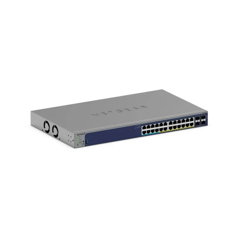 NETGEAR GS728TXUP Hallittu Gigabit Ethernet (10 100 1000) Power over Ethernet -tuki 1U Harmaa