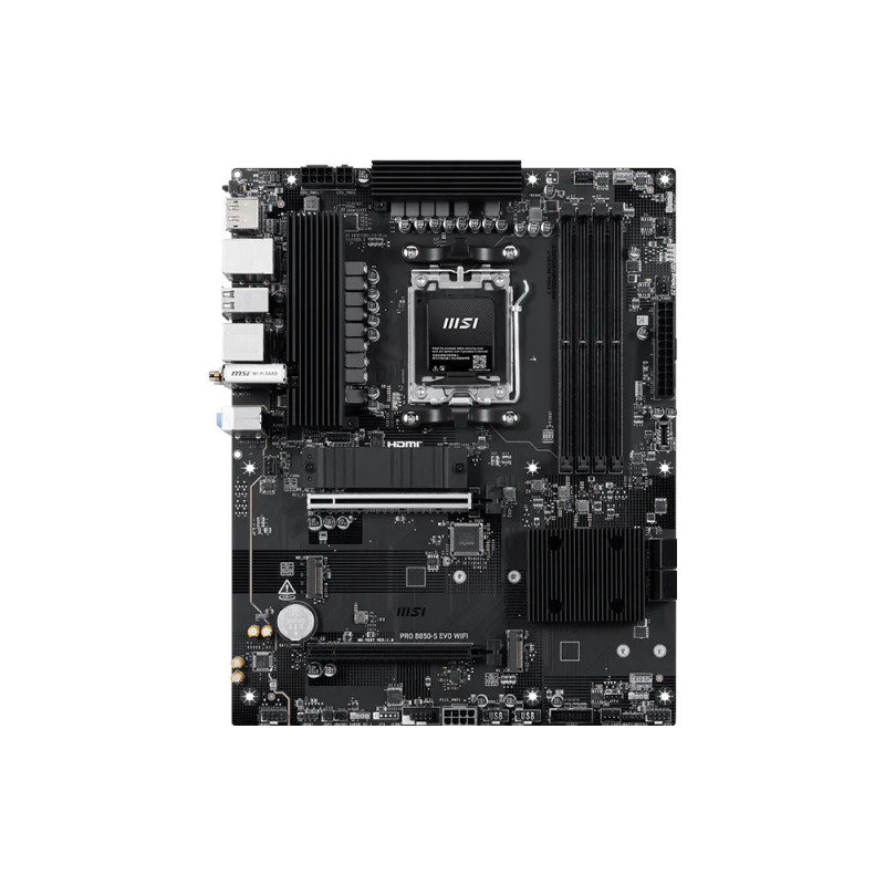 MSI PRO B850-S EVO WIFI emolevy AMD B850 Pistoke AM5 ATX